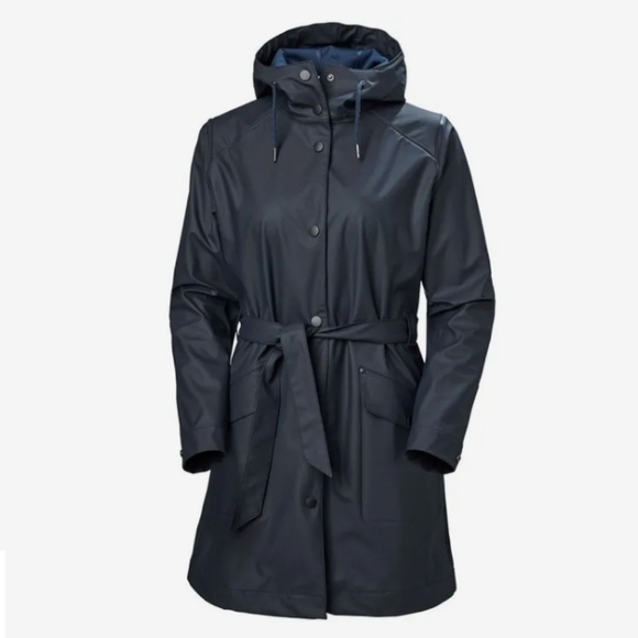 Helly Hansen Jackets & Blazers - NWT Helly Hansen Black Kirkwall II Trench Raincoat Sz L